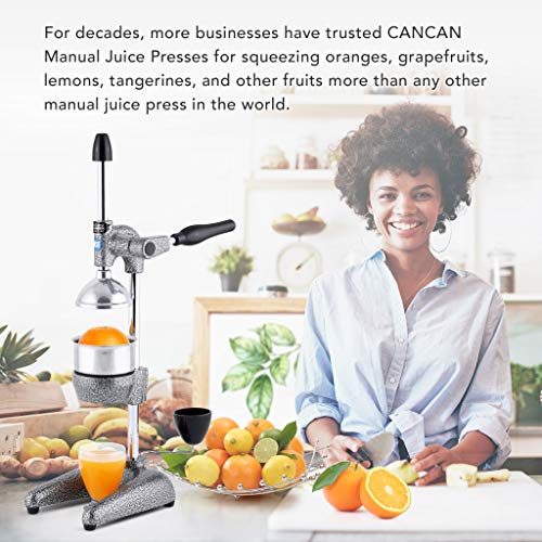 Tribest Pro MJP-100 Professional Manual Juice Cold Press Juicer for Citrus, One-Size, Grey