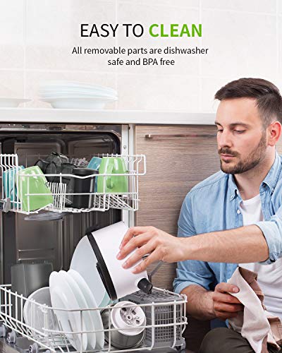 Juicer, Juicer Machines, SHARDOR Centrifugal juicer with Big Mouth 3" Feed Chute, Juice Maker for Whole Fruits & Veggies, Juice Extractor with Dual Speeds, Easy to Clean, Anti-drip, BPA-Free, White