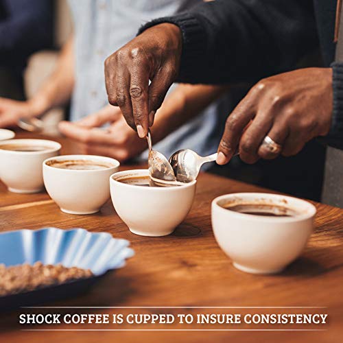 Shock Coffee Whole Bean. The Strongest Caffeinated All Natural Coffee, Up to 50% More Caffeine than Regular Coffee, 1 pound