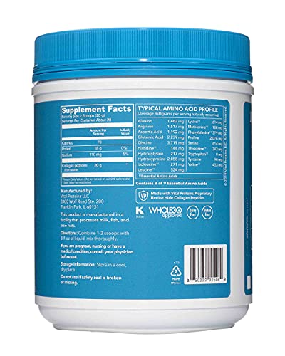 Vital Proteins, Unflavored Collagen Peptides, 20 Ounce