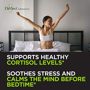 DaVinci Laboratories Sleep Complete, 60 Veggie Capsules - Non GMO Sleeping Support Aid with Melatonin, GABA, Ashwagandha and Lemon Balm
