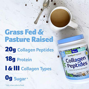 Collagen Powder | Purely Inspired Collagen Peptides Powder | Collagen Supplements for Women & Men | Collagen Protein Powder with Biotin | Paleo + Keto Certified | Unflavored, 1 lb (Packaging May Vary)