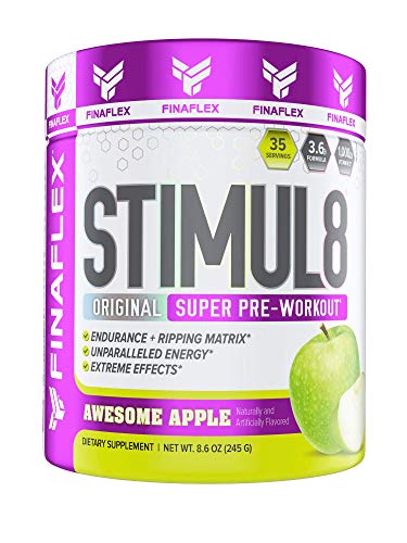 Stimul8, Original Super Pre-Workout with Vitamin C (35 Serving, Awesome Apple)