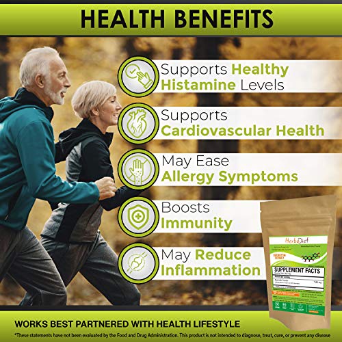 Quercetin Dihydrate 98% Extract Powder | Normal Cardiovascular & Respiratory Health, Immune System & Energy Support, Antioxidant | Non-GMO, Gluten Free (5 Gram)