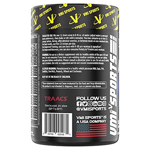 VMI Sports | Aminogex Ultra | BCAA Powder | Amino Acids + Betaine and Glutamine | Amino Acid Post Workout Recovery Drink | Intra Workout Drink with TRAACS Electrolytes | (Tropical Mango, 30 Servings)