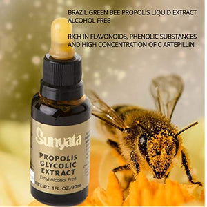 Bee Propolis - Glycolic - Green Brazilian Propolis by Sunyata (GOLD) - 25 X 30 ml