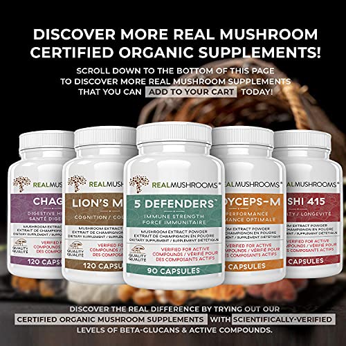 Real Mushrooms Turkey Tail Mushroom Supplements for Immune Support, Wellness, Vitality | Vegan, Non-GMO Turkey Tail Capsules (200 Capsules / 100 Day Supply)