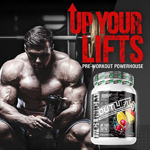 Nutrex Research Outlift | Clinically Dosed Pre-Workout Powerhouse, Citrulline, BCAA, Creatine, Beta-Alanine, Taurine, 0 Banned Substances | Miami Vice | 20 Servings