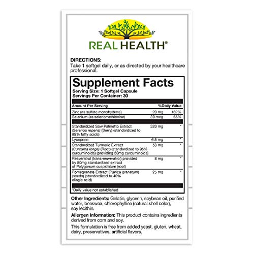 Real Health Prostate Complete, 30 Softgels