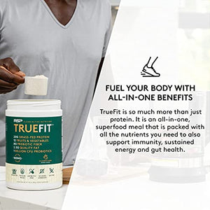RSP TrueFit - Protein Powder Meal Replacement Shake for Weight Loss, Grass Fed Whey, Organic Real Food, Probiotics, MCT Oil, Non-GMO, Gluten Free, No Artificial Sweeteners, 2 LB Vanilla