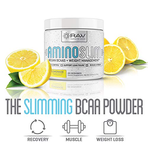 Amino Slim - Slimming BCAA Weight Loss Drink for Women, Vegan Amino Acids & L-Glutamine Powder for Post Workout Recovery & Fat Burning | Daily Appetite Suppressant, Metabolism Booster & Stress Relief