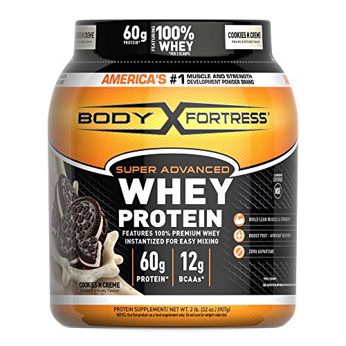 Body Fortress Super Advanced Whey Protein Powder, Cookies N' Creme, 2 Lb