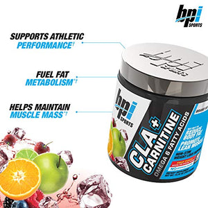 BPI Sports CLA + Carnitine – Conjugated Linoleic Acid – Weight Loss Formula – Metabolism, Performance, Lean Muscle – Caffeine Free – For Men & Women – Fruit Punch – 50 servings – 12.34 oz