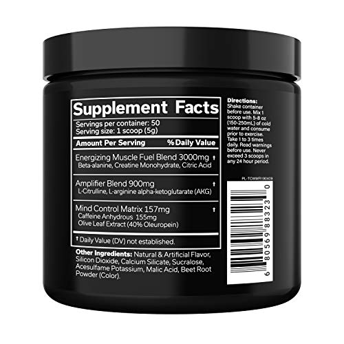 JNX Sports The Curse! Pre Workout Supplement - Intense Energy & Focus, Instant Strength Gains, Enhanced Blood Flow - Nitric Oxide Booster with Creatine & Caffeine - Men & Women | Watermelon | 50 SRV