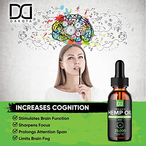 (25,000MG) Hemp Oil Maximum Strength for Pain Relief Anxiety Stress Sleep Aid Inflammation Vaginal Dryness CBS CDB CBC Oil Massage Skin Care Focus Organic Hemp Seed Extract Tincture Hair Omega 3 6 9