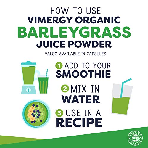 Vimergy USDA Organic Barleygrass Juice Powder (250g)