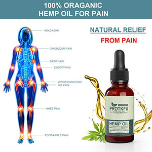 (2 Pack) 10000mg Organic Hemp Oil Pure Extract for Pain Relief, Relaxation, Better Sleep - Rich in Vitamin & Omega, Helps with Sleep, Skin & Hair, Improve Health Vegan Friendly