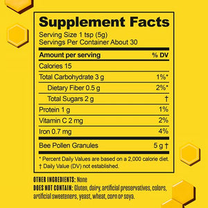 BEEKEEPER'S NATURALS Bee Pollen - 100% Raw Bee Pollen Granules, Natural Preserved Enzymes, Source of Vitamin B, Minerals, Amino Acids & Protein - Paleo & Keto Friendly, Gluten Free (5.2 oz)