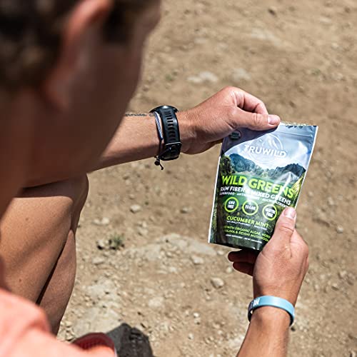 TRUWILD Wild Greens Certified Organic Green Superfood Adaptogen Powder - 22+ Amazing Organic Foods - Reishi, Ashwagandha, Maca, Moringa, Wheatgrass, Bitter Melon - Immune Support & Natural Flavor