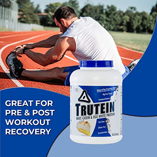 Body Nutrition Trutein Lemon Meringue Pie 4lb Protein Shakes/Shake, Meal Replacement Drink Mix, Post/Pre Workout Recovery Shake Powder, Breakfast Shake