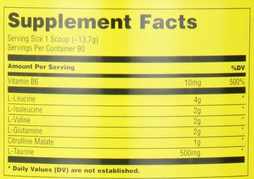 Universal Nutrition - Atomic 7 Enhanced BCAA Supplement - 8g BCAA with 2g Glutamine, 1g Citrulline Malate, 500mg L-Taurine - Groovy Grape - 70 Servings