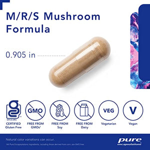 Pure Encapsulations - M/R/S Mushroom Formula - Hypoallergenic Supplement Promotes Immune Health and Provides Broad-Spectrum Physiological Support - 120 Capsules