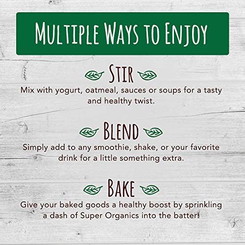 Super Organics Superfood Energy Blend | Beet, Cacao, Apple, Maca, Ginger & More | Organic Superfood Powder | Raw Superfoods | Whole Food Supplement – Vegan, Gluten-Free & Non-GMO, 8 oz