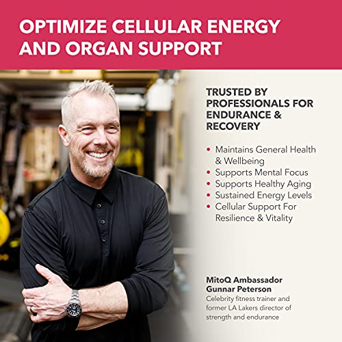 MitoQ Advanced CoQ10 Ubiquinol Supplement, Antioxidant Support for Mitochondria, Organ Health, Healthy Aging, and Cellular Energy (60 Veggie Capsules)