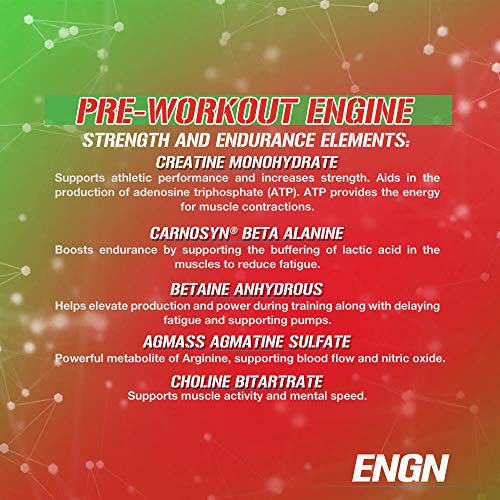 Evlution Nutrition ENGN Pre-Workout, Pikatropin-Free, 30 Servings, Intense Pre-Workout Powder for Increased Energy, Power, and Focus (Cherry Limeade)