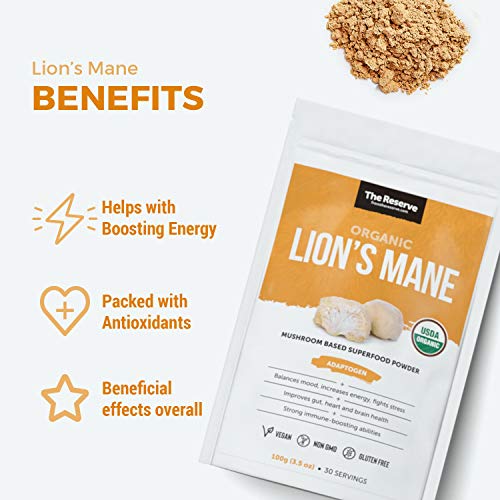 The Reserve Organic Maca Powder and Peruvian Maca Root Powder for an Endurance Booster, Mood, and Stress (3.5 oz)