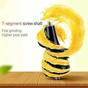 HIZQ Slow Juicer Masticating Juicer Machine, Juicer, Slow Chewing Juicer, Cold-Pressed Juicer Are Easy To Clean, Juicer Has High Yield, High Dry Pulp, Opposite Function