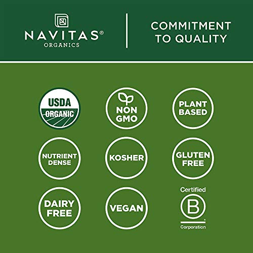 Navitas Organics Hemp Powder, 12 oz. Bag, 11 Servings — Organic, Non-GMO, Cold-Pressed, Gluten-Free