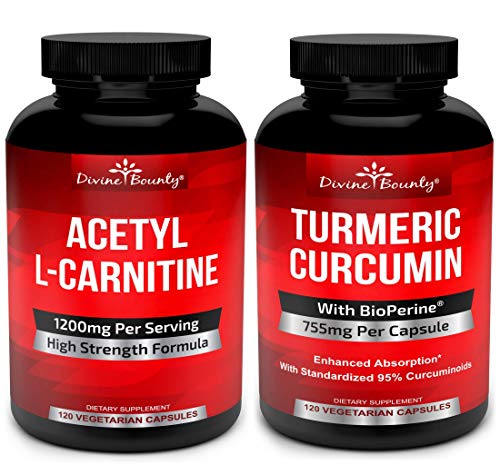 Acetyl L-Carnitine & Turmeric Curcumin with BioPerine Bundle