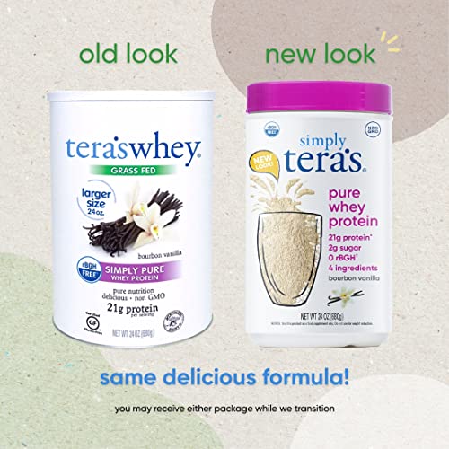 teraswhey Simply Pure Whey Protein, Bourbon Vanilla, 24 Oz