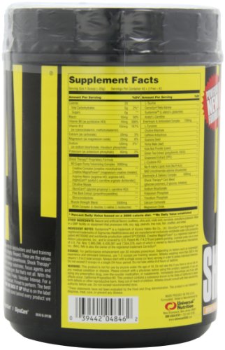 Universal Nutrition Shock Therapy Pre-Workout Pump & Energy Supplement, with BCAA complex, Creatine, and Electrolytes - Peach Tea - 42 Servings