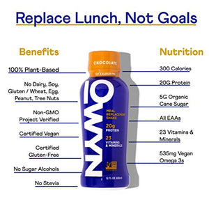 OWYN - Meal Replacement Shakes for Weight Loss, 100% Vegan Protein | Chocolate, 12 Fl Oz (Pack of 12) | Dairy-Free, Gluten-Free, Soy-Free, Tree Nut-Free, Egg-Free, Allergy-Free, Plant-Based