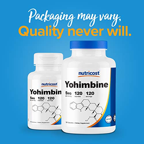 Nutricost Yohimbine HCl 5mg, 120 Capsules Extra Strength