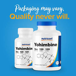 Nutricost Yohimbine HCl 5mg, 120 Capsules Extra Strength