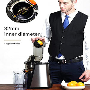 LHK Slow Juicer Machines, Slows Masticating Juicers Machine, Cold Press Juicer with 82mm Wide Chute, Quiet Motor, Reverse Function, for Fruits and Vegtables