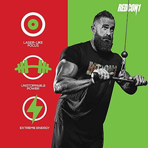 Redcon1 Total War - Pre Workout Powder, 50 Servings, Boost Energy, Increase Endurance and Focus, Beta-Alanine, 350mg Caffeine, Citrulline Malate, Nitric Oxide Booster - Keto Friendly (Cherry Lime)