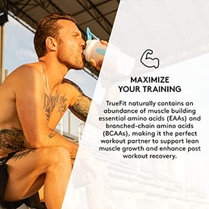 RSP TrueFit - Protein Powder Meal Replacement Shake for Weight Loss, Grass Fed Whey, Organic Real Food, Probiotics, MCT Oil, Non-GMO, Gluten Free, No Artificial Sweeteners, 2 LB Vanilla