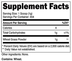 Nutricost Wheatgrass Powder 1 LB - Non GMO, Superfood