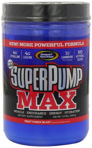 Gaspari Nutrition - SuperPump MAX - The Ultimate Pre Workout Powder, Sustained Energy Preworkout, Nitric Oxide Booster, Muscle Growth, Recovery & Replenishes Electrolytes - 40 Serving (Fruit Punch)