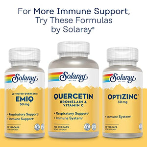 Solaray Mega Quercetin, Healthy Sinus & Immune Support & AMPK Activator, Rutin, Hesperidin & Bromelain, 60 VegCaps