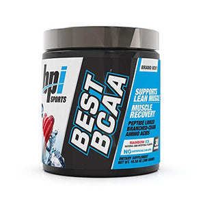 BPI Sports Best BCAA - The Building Blocks of Protein and Muscle - Post-Workout Recovery - Weight Loss Support - Rainbow Ice, 30 Servings, 300 g