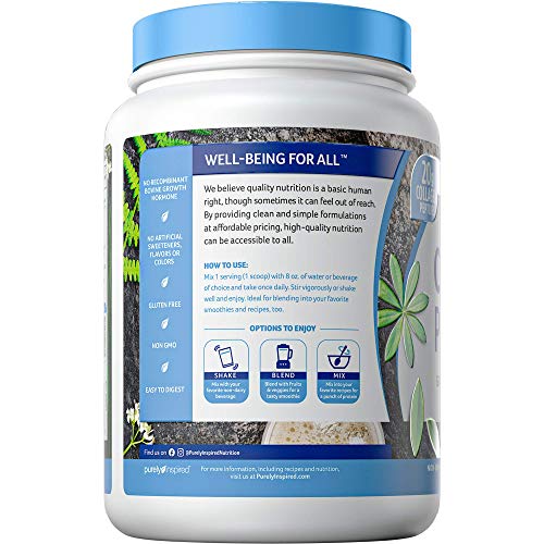 Collagen Powder | Purely Inspired Collagen Peptides Powder | Collagen Supplements for Women & Men | Collagen Protein Powder with Biotin | Paleo + Keto Certified | Unflavored, 1 lb (Packaging May Vary)