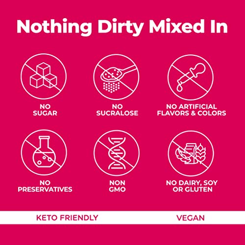 Pureboost Clean Energy Drink Mix + Immune System Support. Sugar-Free Energy with B12, Multivitamins, Antioxidants, Electrolytes (Berry Boost, 30 Count)