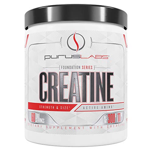 Purus Labs Foundation Series Creatine | 100% Ultra Pure Micronized Creatine for Strength, Mass, Power, Recovery | 60 Servings | Unflavored