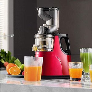 WXLBHD Slow Masticating Juicer, Cold Press Juicer Machine Easy to Clean, Household Residue Juice Separation Juice Machine, Juice Extractor with Quiet Motor and Reverse Function, Easy Clean