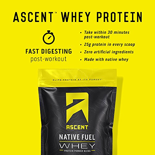 Ascent Native Fuel Whey Protein Powder - Unflavored - 2 lbs